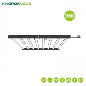 480w-960W foldable grow light for vertical rack system | Kingrowleds