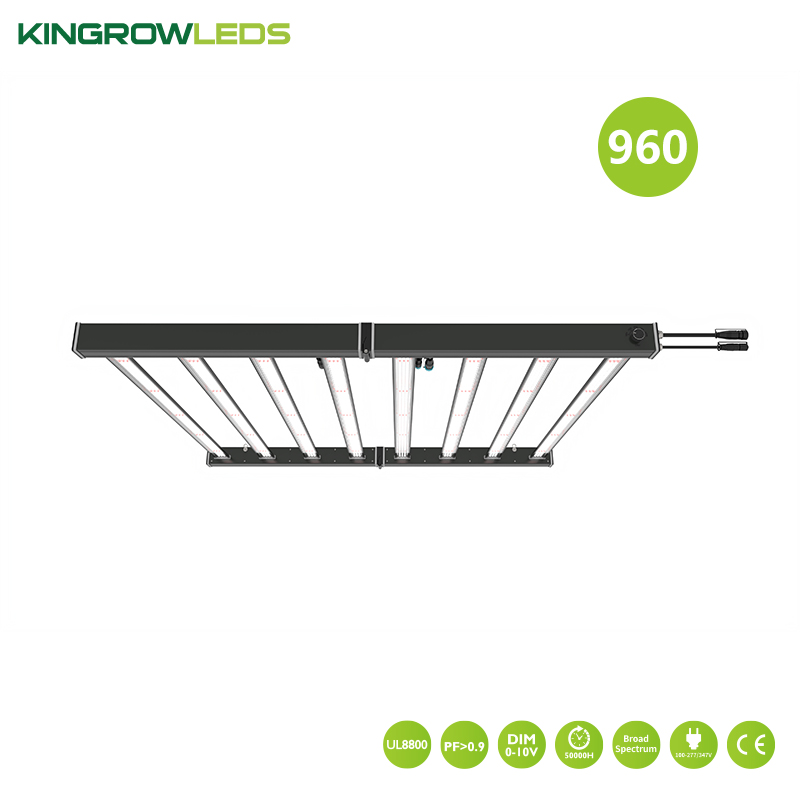 480w-960W foldable grow light for vertical rack system | Kingrowleds Featured Image